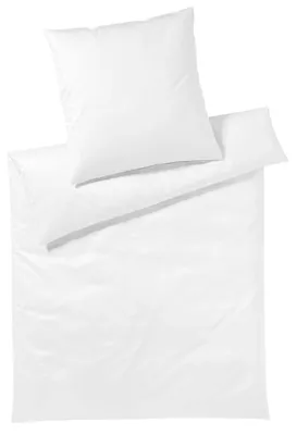 Produktbild von Elegante Bettwäsche 3506 Solid Jersey I Größe 80x80 155x200 cm I Farbe 0 Weiß I Reine Baumwolle