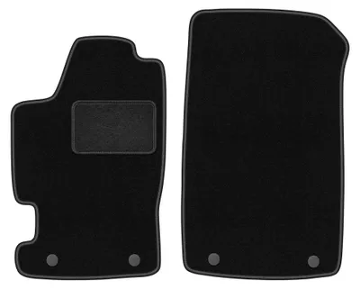 Produktbild von Velours-Fußmatten Vorne für Renault Laguna I 1994-2001 (Kombi/Liftback) – 2-tlg, Schwarz, passgenau – Wielganizator LUX