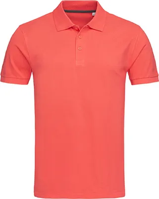 Produktbild von Stedman ST9060 | Herren Harper Polo Short Sleeve - Farbe: Salmon Pink - Größe: XL