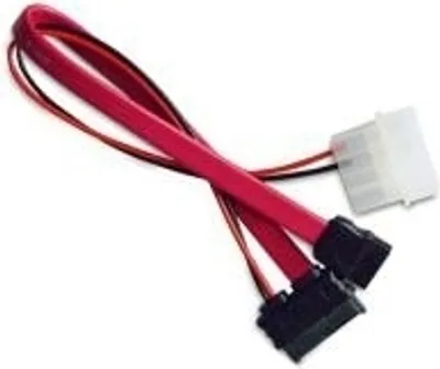 Immagine prodotto di Cavo combinato SATA 2 di Akasa (dati e alimentazione) 20 cm
