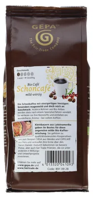 Produktbild von Schonkaffee 250g mild würzig Fair Trade Kaffee nachhaltig Gepa