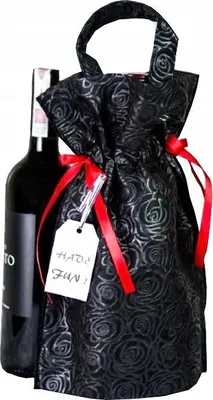 Obrázok produktu pre Čierna taška s uchami a motívom ruží, 22 x 32 cm