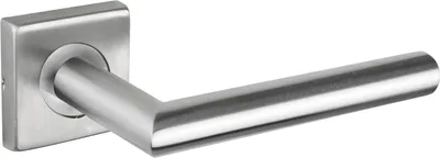 Immagine prodotto di Maniglia per porta Lavuzo Mantova in acciaio inox con rosetta quadrata - per set
