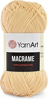 Zdjęcie produktu dla Sznurek poliestrowy YarnArt Macrame 1.5 mm 165 / słomkowy