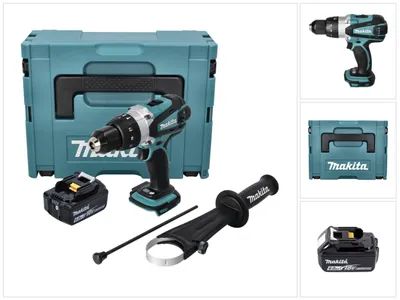 Produktbild von Makita DHP 458 G1J Akku Schlagbohrschrauber 18 V 91 Nm + 1x Akku 6,0 Ah + Makpac - ohne Ladegerät