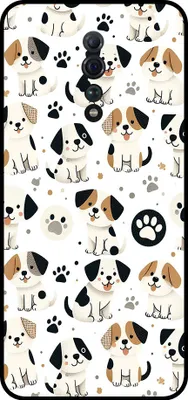 Immagine prodotto di Smartphonica Custodia per telefono adatta per Oppo Reno Z con stampa di cane - TPU cover posteriore design cane