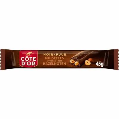 Imagen del producto de Cote D'or, barritas de avellanas puras - 32 unidades de 45 gramos cada una