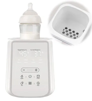 Produktbild von Babyflaschenwärmer 8-in-1 200W, Flaschenwärmer & Dampfsterilisator, Temperaturregelung 30-70°C, Timer, Nachtlicht, Weiß
