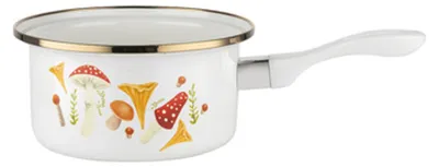 Obrázok produktu pre Hrnček s motívom húb, 16 cm, 1,15 l, smaltovaný