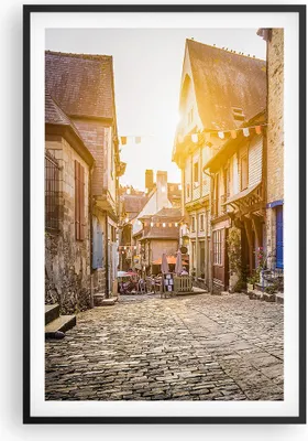 Produktbild von Gerahmtes Poster - Schwarzer Rahmen - stadt straße katze - 61x91,5 cm - Wand Bild - Wanddeko - Wandbilder - Kunstposter - Wandposter - Bilderrahmen - Bilder - Kunstdruck - Wandbild - P2BPA61x91-3711