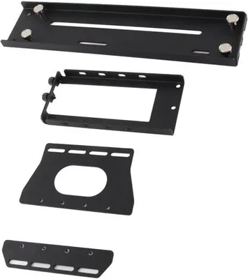 Zdjęcie produktu dla Pionowy uchwyt do karty graficznej – uchwyt do kart graficznych do komputerów PC – regulowana konstrukcja – głębokość 12,8 cm – czarny, metalowy, akcesoria do komputerów PC