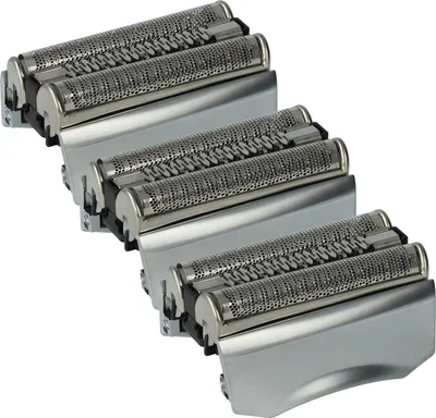 Produktbild von vhbw 3x Ersatz-Scherköpfe kompatibel mit Braun Series 7 720, 760cc, 795cc, 790cc, 7840, 740, 7865, 7850, 7893, 7880, 730 Elektrorasierer, Silber