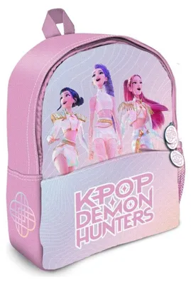 Immagine prodotto di Zaino junior a tema "Cacciatori di demoni KPop", colore oro