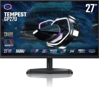 Produktbild von Cooler Master Gaming Tempest GP27U, 68,6 cm (27"), 3840 x 2160 Pixel, 4K Ultra HD, LED, 1 ms, Schwarz