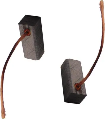 Produktbild von 2x Trade-Shop Motorkohlen Kohlebürsten Schleifkohlen Kohlestifte 6,3x6,3x14mm Kabellänge 40mm für viele KFZ PKW Motoren Antriebe Elektrowerkzeuge 12-24V
