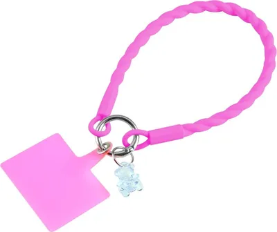 Image de Sangle universelle en nylon pour étuis de téléphone portable, couleur : rose