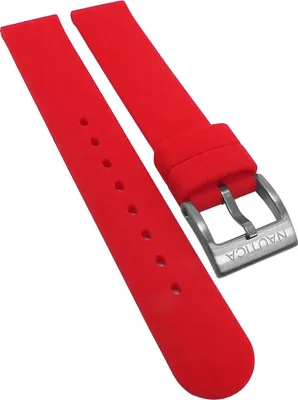 Produktbild von Nautica Uhrenarmband 16mm rot Kunststoff gleichlaufend NAI09504MR