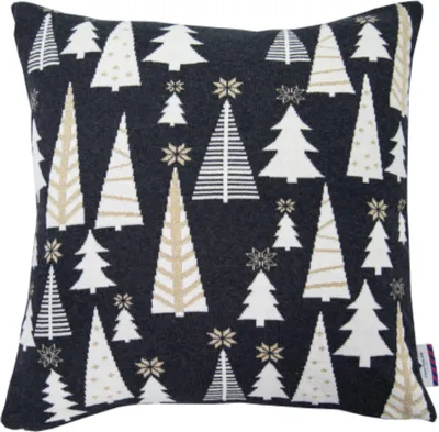 Produktbild von TOM TAILOR Zierkissenhülle WEIHNACHTSKISSEN Schwarz 50 x 50 cm