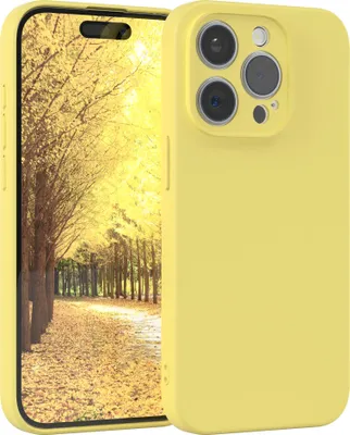Produktbild von EAZY CASE - TPU Hülle für Apple iPhone 15 Pro, TPU Case stoßfeste Handyhülle, weiches Cover mit Kameraschutz, Silikonhülle in Gelb