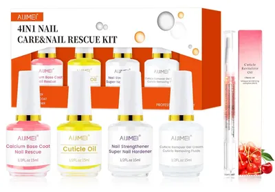 Immagine prodotto di Set professionale 4 in 1 per la cura e la rigenerazione delle unghie con olio
