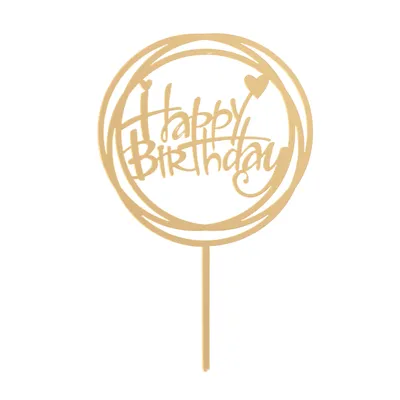 Produktbild von Cake Topper Torten Deko Happy Birthday | Dekora, 15 cm, bunt, Modell-Nr. 12345