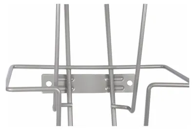 Produktbild von 9-fach-Prospekthalter DIN A5 Hochformat aus Metall Broschürenhalter zur Wandmontage