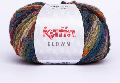 Produktbild von CLOWN von Katia - BLAU/GRÜN (200), ca. 50m /50g