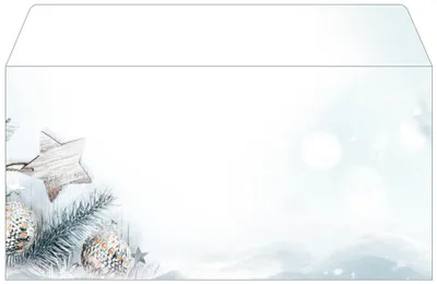 Produktbild von SIGEL DU312 Weihnachts-Briefumschläge, Snow Star, DIN lang (110x220 mm), 25 Stück