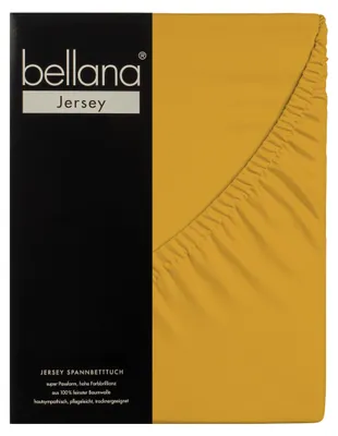 Produktbild von Bellana Jersey Spannbetttuch 140-160 x 200 cm gold 120g/m², 100% Baumwolle