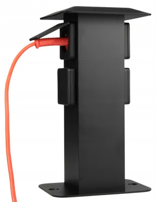 Produktbild von MCJ Jacek Czogalla MCJ Steckdosensäule IP44 sw KON4S/BL Alu pulverb. H300mm 4xSchuko