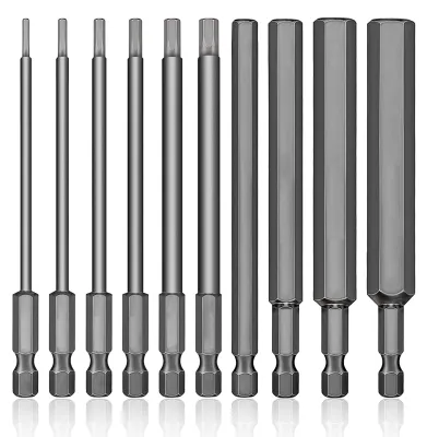 Immagine prodotto di Set di 10 punte a cacciavite esagonali magnetiche, lunghezza 100 mm