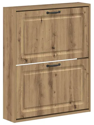 Image de vidaXL Armoire à chaussures à fixer au mur, modèle UTRECHT, 71 x 17 x 86 cm