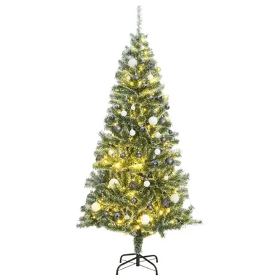 Zdjęcie produktu dla Sztuczna choinka 300 LED i bombki Ośnieżona 180 cm