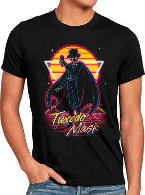 Produktbild von BaumwolleCloud Tuxedo Mask Herren T-Shirt anime manga cosplay crystal
