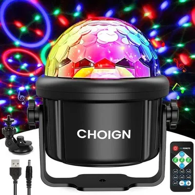 Productafbeelding van Discolamp - Discobal - Discolicht - Feestverlichting - Discoball - LED