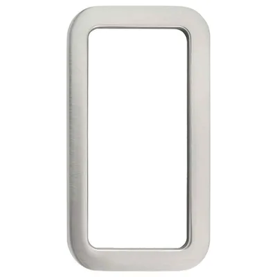 Produktbild von KWS Muschelgriff eckig 120x65mm, selbstklebend, Schiebetürmuschel Aluminium silber eloxiert