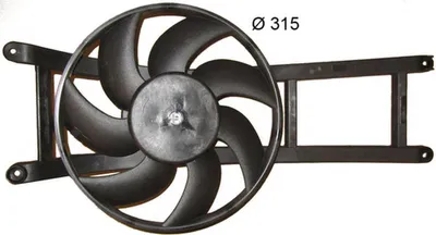 Produktbild von MAHLE CFF 384 000S Lüfter Motorkühlung Kühlerlüfter für FIAT PANDA (169) Wasserkühler Ø315mm