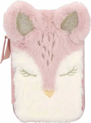 Zdjęcie produktu dla Depesche 12575 Princess Mimi Wild Forest - Piórnik z 2 przegródkami, różowo-biały, wzór jelenia DESPECHE