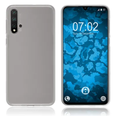 Produktbild von PhoneNatic Case kompatibel mit Huawei Nova 5 - Crystal Clear Silikon Hülle transparent Cover