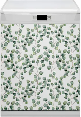 Produktbild von Magnet Folie für Geschirrspüler Magnete  Geschirrspüle Magnet für Spülmaschine 60x80 cm Nachbildung - Zweige mit Blättern