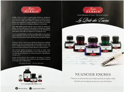 Produktbild von Farbkarten für Tinten, Papier, 50 Stück, J. Herbin
