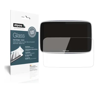 Produktbild von 2x Schutzfolie für TomTom Go Premium X - Anti-Shock 9H Folie dipos Glass Kunststoffglas
