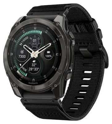 Produktbild von Tech-Protect Nylon Classic Garmin Fenix 5x / 5x Plus / 6x / 6x Pro / 7x / 8 / 8 Pro / 9 / 9 Pro 47 mm Schwarz