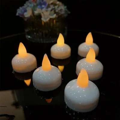 Image de Boules lumineuses LED pour l'eau, boules lumineuses LED étanches pour décoration, lot de 6