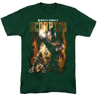 Produktbild von Mortal Kombat - T-Shirt für Herren/Damen Uni TV39033 (S) (Dunkelgrün), KI-generiertes Bild