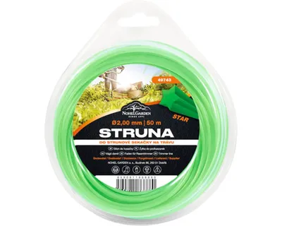 Produktbild von Strumschnur für Rasenmäher, 2 mm x 50 m, sternförmig