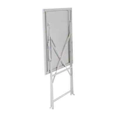Produktbild von Bolero quadratischer klappbarer Terrassentisch Stahl grau 60cm