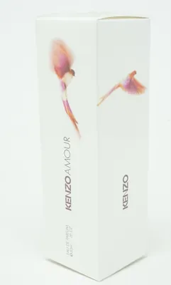 A white box of Kenzo Amour Eau de Parfum with illustrations of birds.