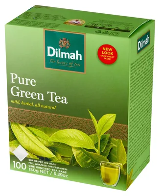 Zdjęcie produktu dla Dilmah Pure Green Tea 100x1,5 g