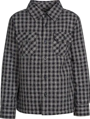 Image de Trespass Chemise à carreaux Average enfants manches longues TP4494 (116) (Bleu marine à carreaux)